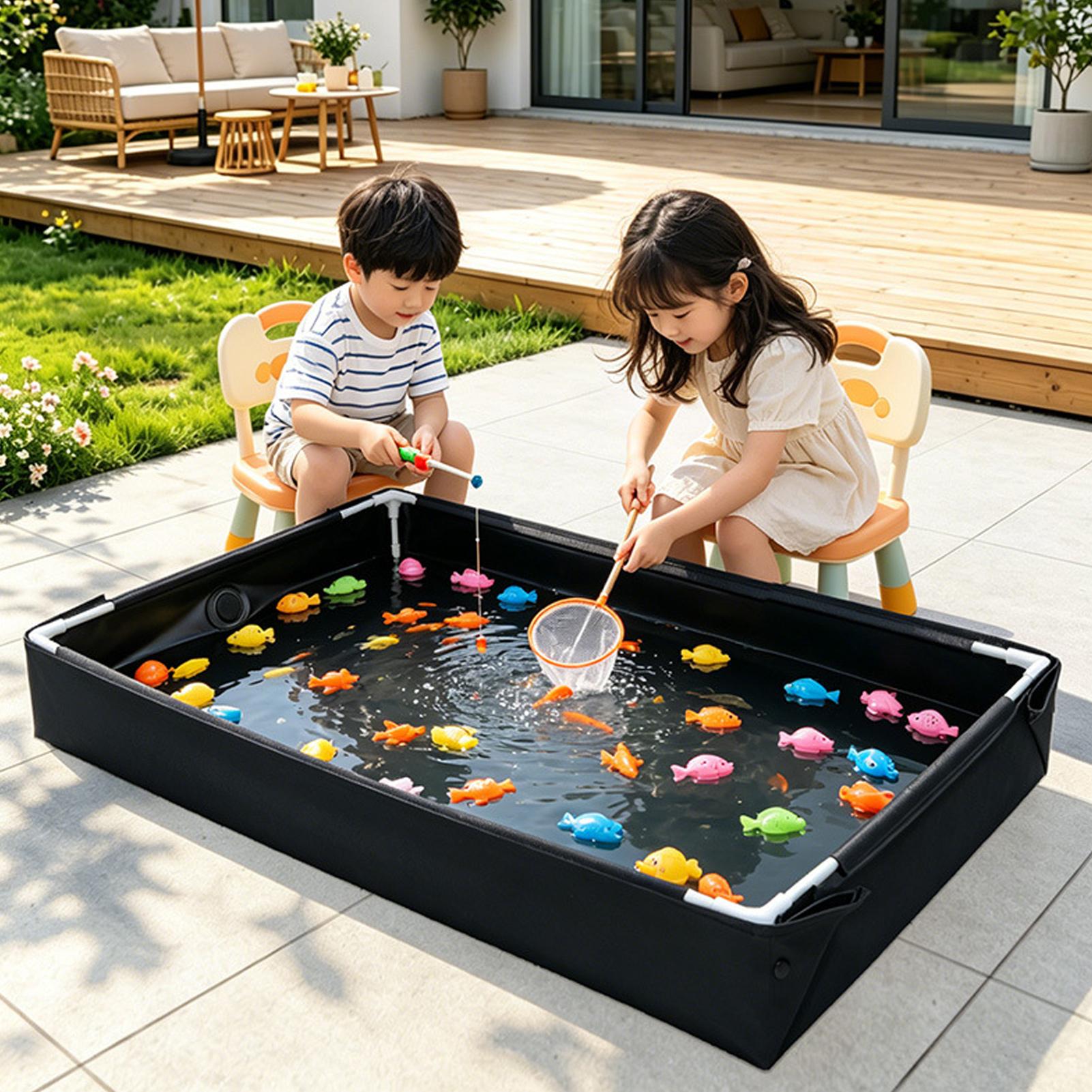 Kids Outdoor Picnic Table - 어린이용 접이식 모래놀이터, 배수구가 있는 2-in-1