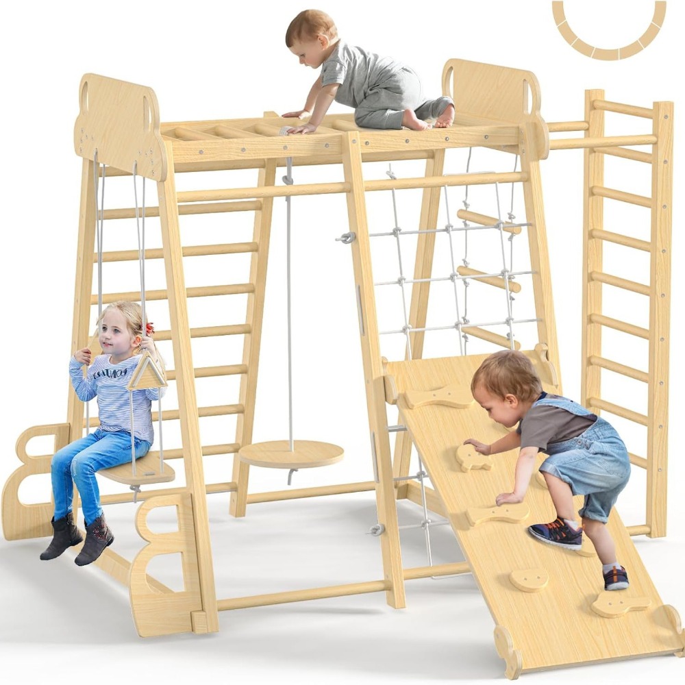 Kids Outdoor Gym - 실내 정글짐 9-in-1 놀이터 어린이용 등반