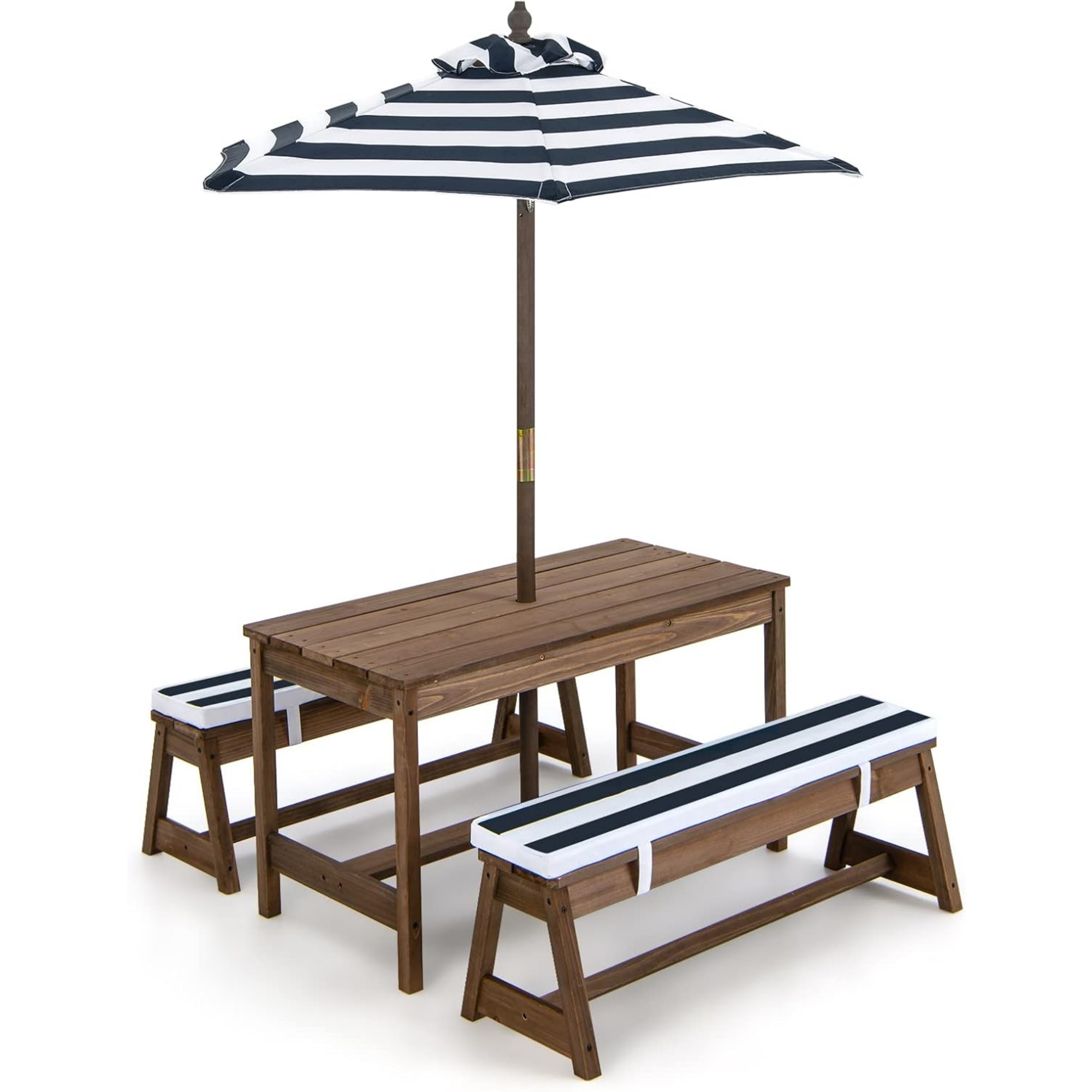 Kids Outdoor Picnic Table - 어린이용 접이식 파라솔 피크닉 테이블, 뒷마당용