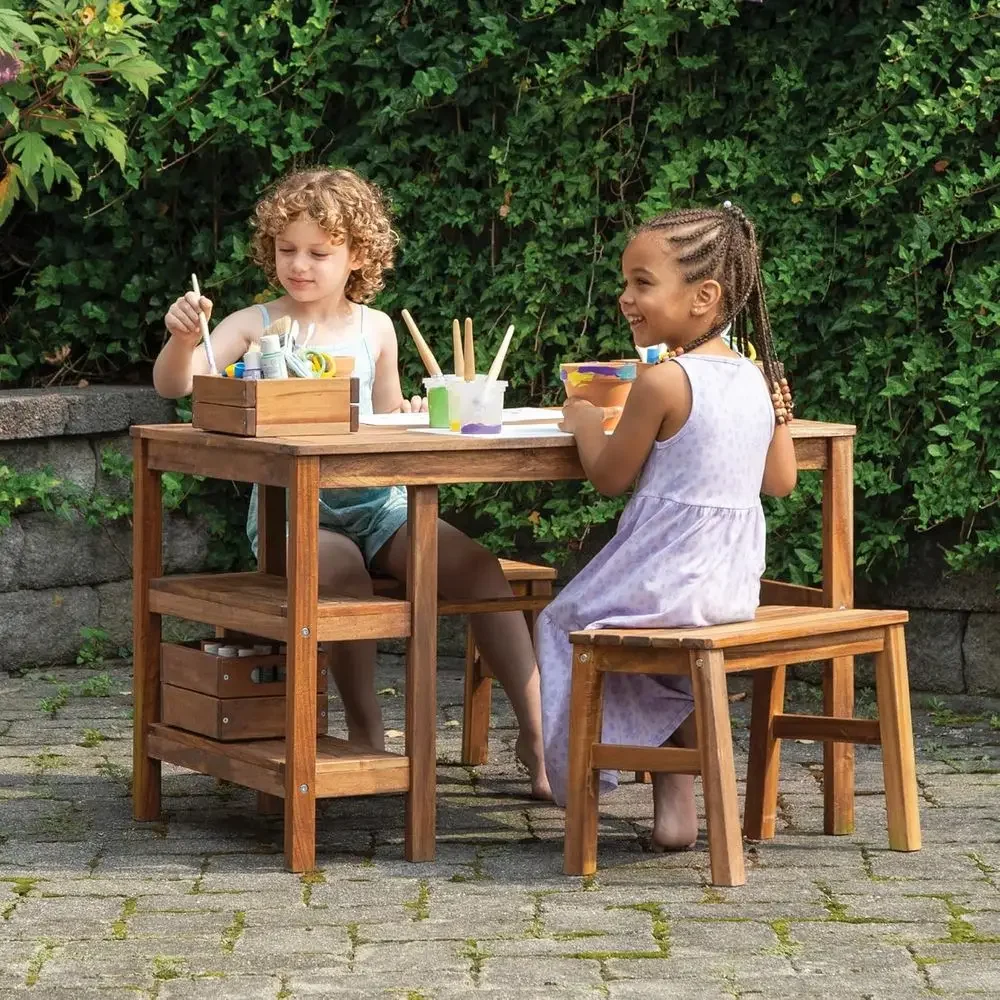 Kids Outdoor Picnic Table - 어린이 야외용 상자형 테이블 및 벤치