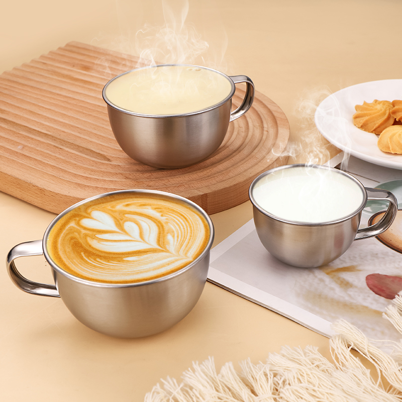 Kids.Outdoor Utensils - 304 스테인레스 스틸 머그잔 커피 컵,
