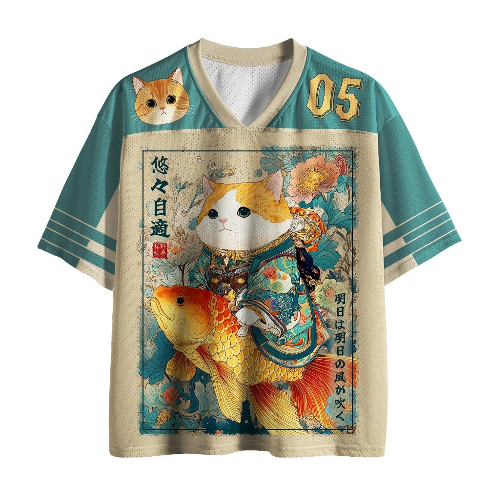 Kids Outdoor Outfit - 일본 하라주쿠 만화 고양이 코이 3D