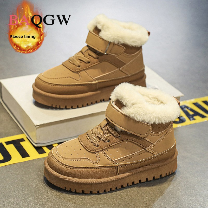 Kids Outdoor Boots - 어린이 겨울 야외 면화 부츠 어린이