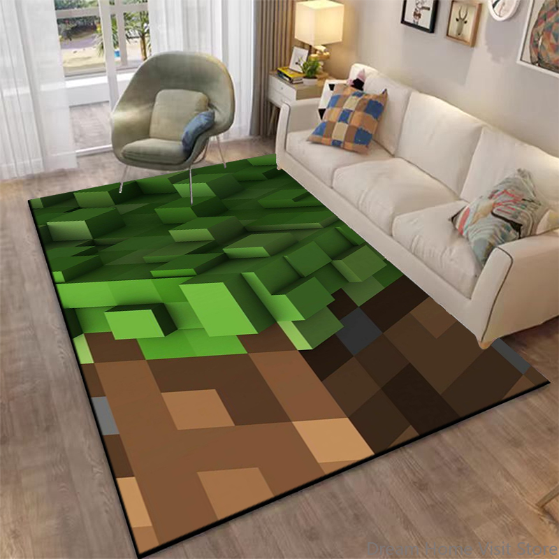Kids Outdoor Play Area - 3D 추상 거울 기하학적 환상 카펫,