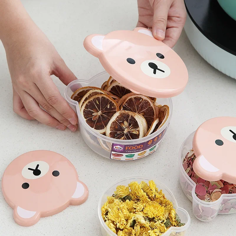 Kids.Outdoor Utensils - 4pcs 도시락 상자 어린이 플라스틱 만화