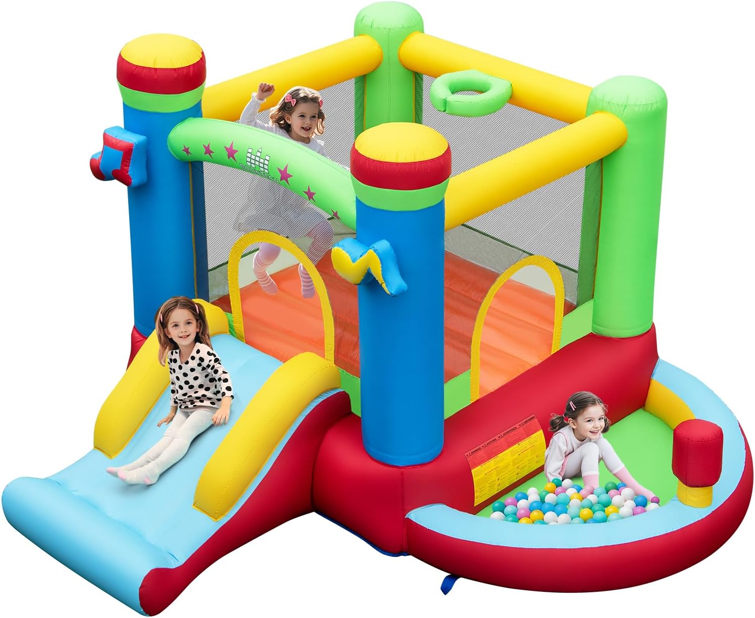 Kids Outdoor Bounce House - 볼풀이 있는 에어바운스, 3~12세 어린이용 실내외