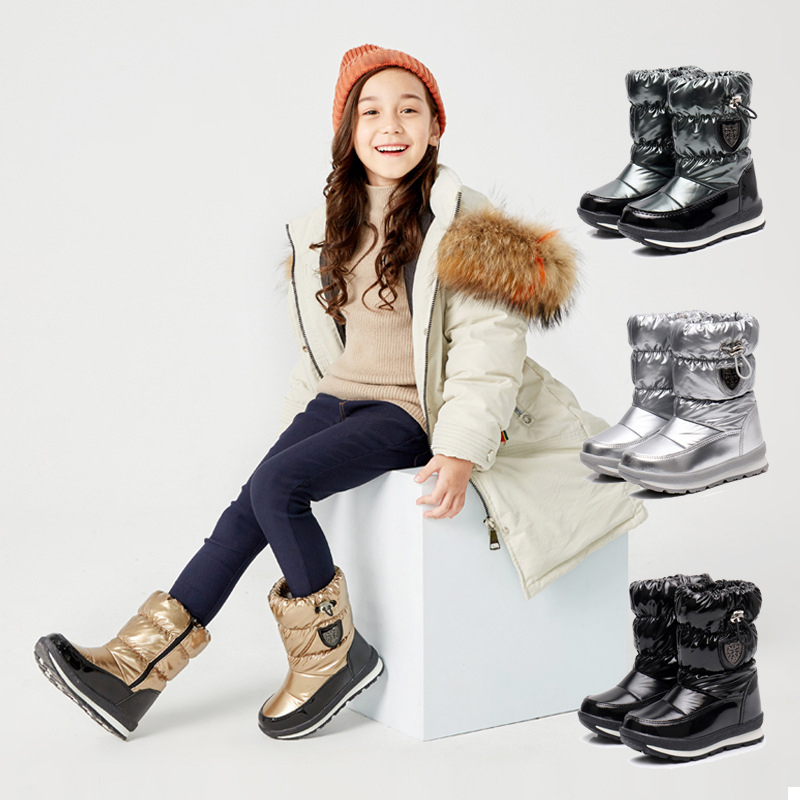 Kids Outdoor Boots - 하이탑 아동용 스노우 부츠 야외 부모-자녀