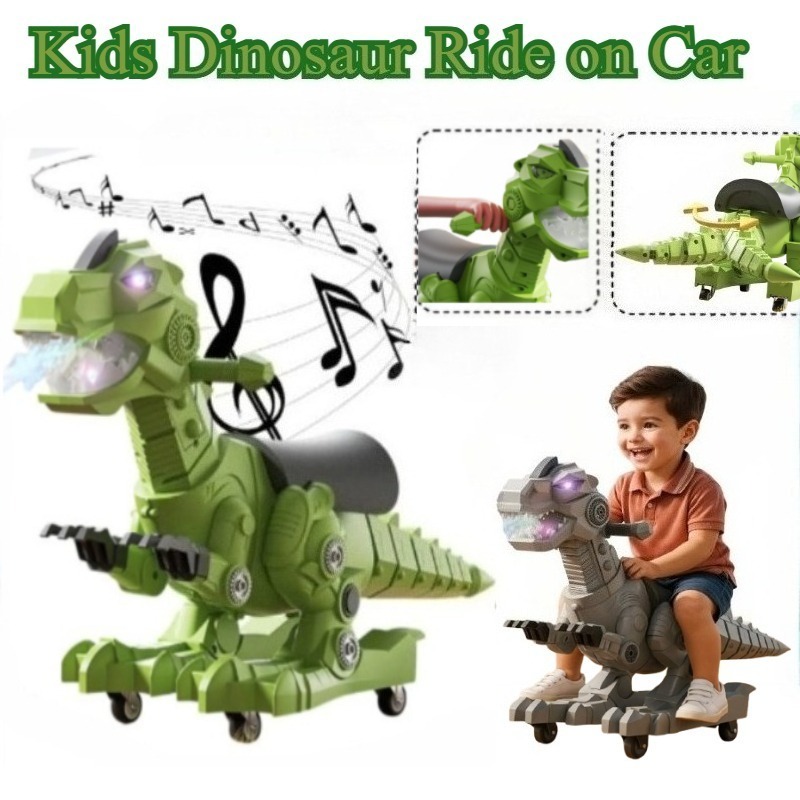 Ride On Toy Car - 공룡 타기 장난감 유아용 자동차 음악,