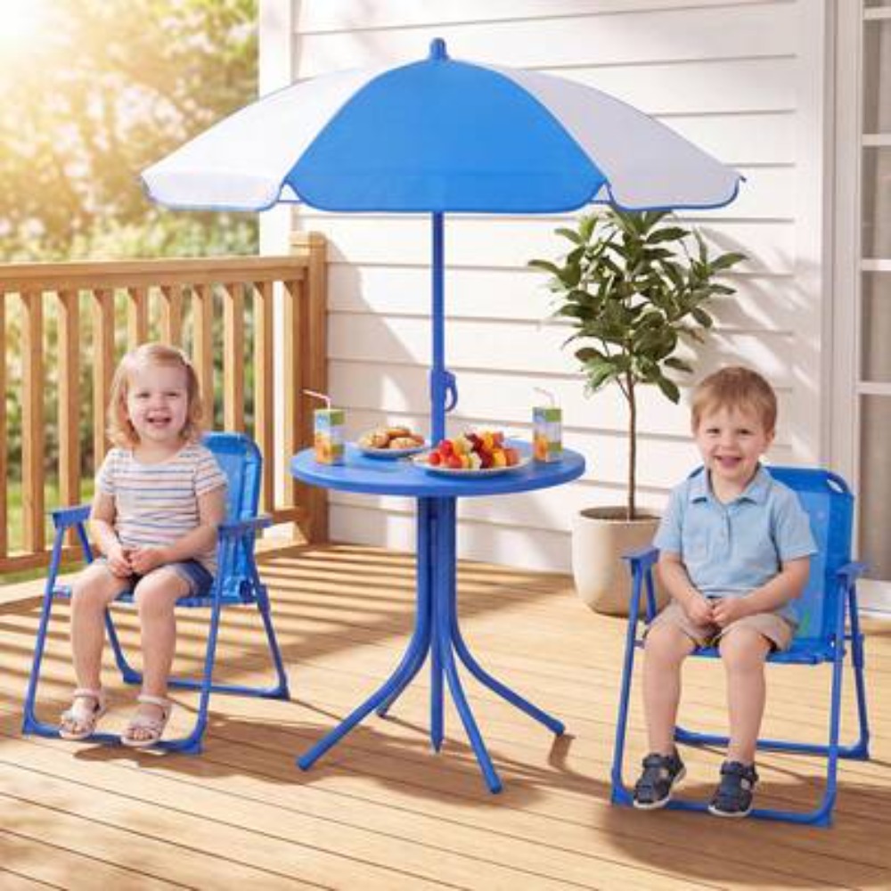 Kids Outdoor Picnic Table - 어린이 피크닉 테이블 야외 세트(접이식 의자