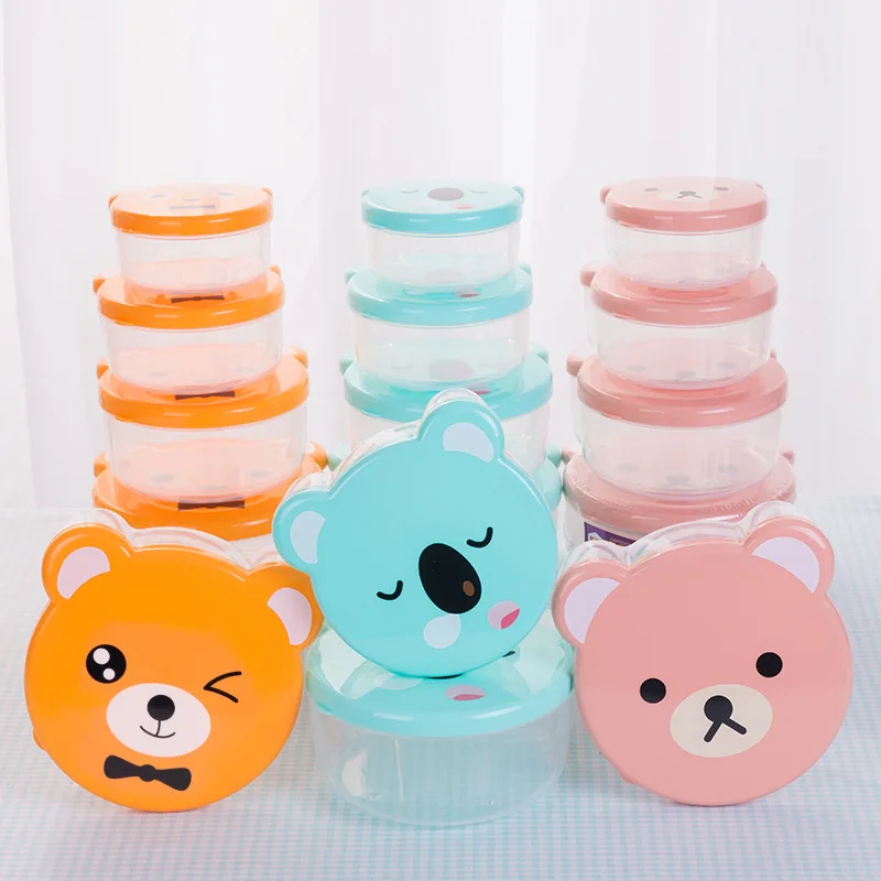 4 개/대 어린이 플라스틱 도시락 상자 만화 인쇄 일본 - Kids.Outdoor Utensils 리뷰 및 가격