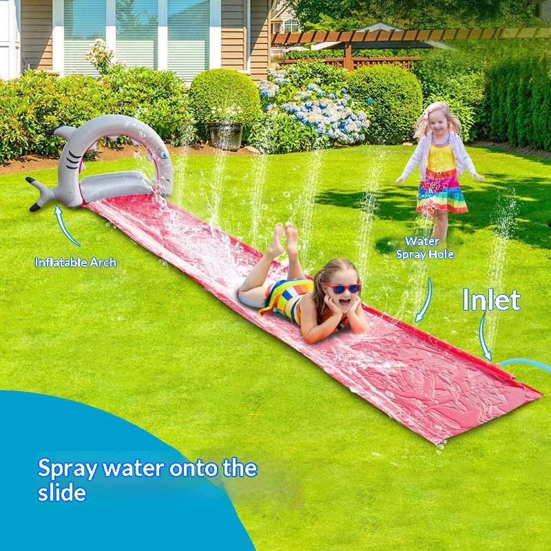 어린이 정원용 풍선 고래 물놀이 슬라이드 스프링클러 패 - Kids Outdoor Water Slide 리뷰 및 가격