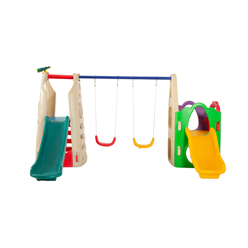 고품질 어린이 실내/실외 플라스틱 이중 슬라이드 놀이터 - Kids Outdoor Swing Set With Slide 리뷰 및 가격
