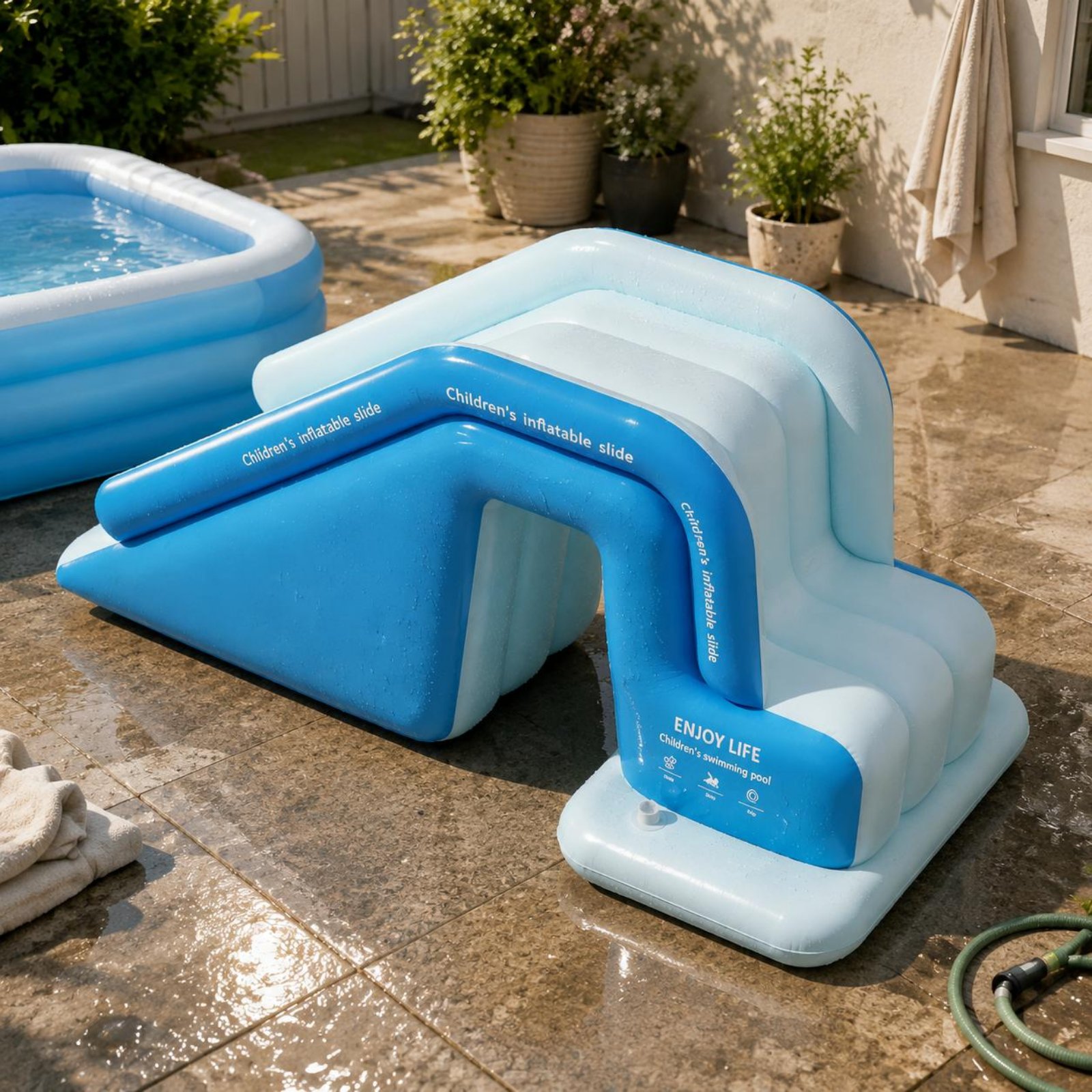 접이식 풍선 워터파크 어린이용 슬라이드 풀 대형 야외  - Kids Outdoor Water Slide 리뷰 및 가격