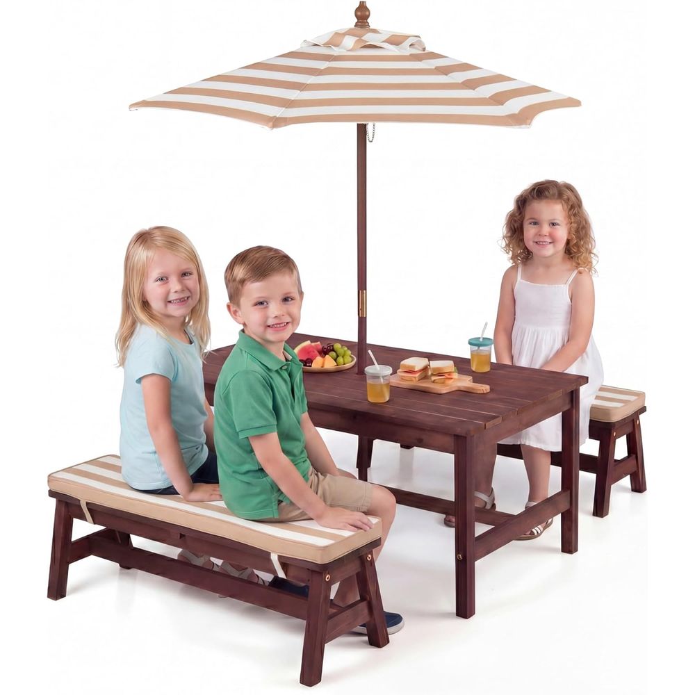 어린이 피크닉 테이블, 대형 42인치 x 23인치 테이 - Kids Outdoor Picnic Table 리뷰 및 가격