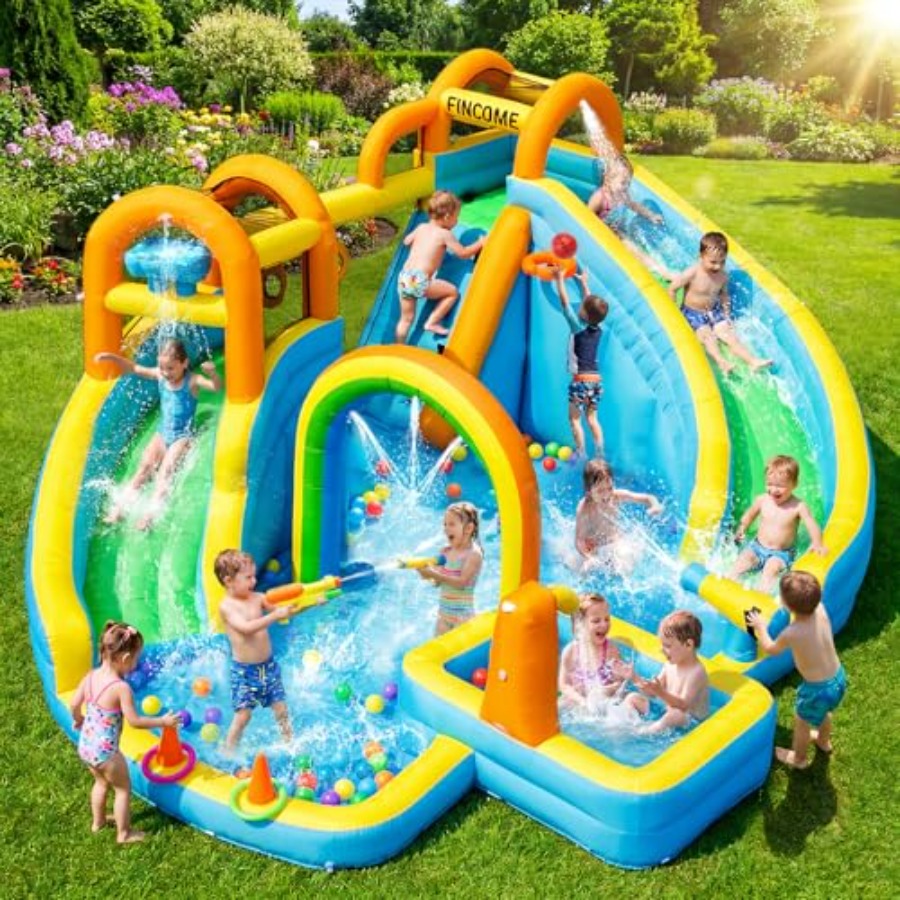 어린이용 야외용 풍선 워터 슬라이드 파크: PVC 소재 - Kids Outdoor Water Slide 리뷰 및 가격