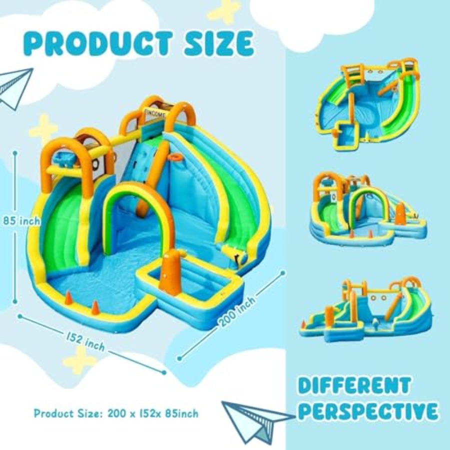 어린이용 야외용 풍선 워터 슬라이드 파크: PVC 소재 - Kids Outdoor Water Slide 리뷰 및 가격