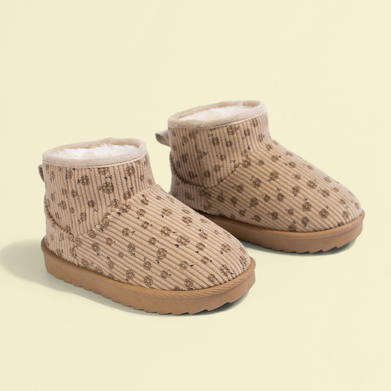 여아용 겨울 따뜻한 숏 부츠 실내외 겸용 하트 프린트  - Kids Outdoor Boots 리뷰 및 가격