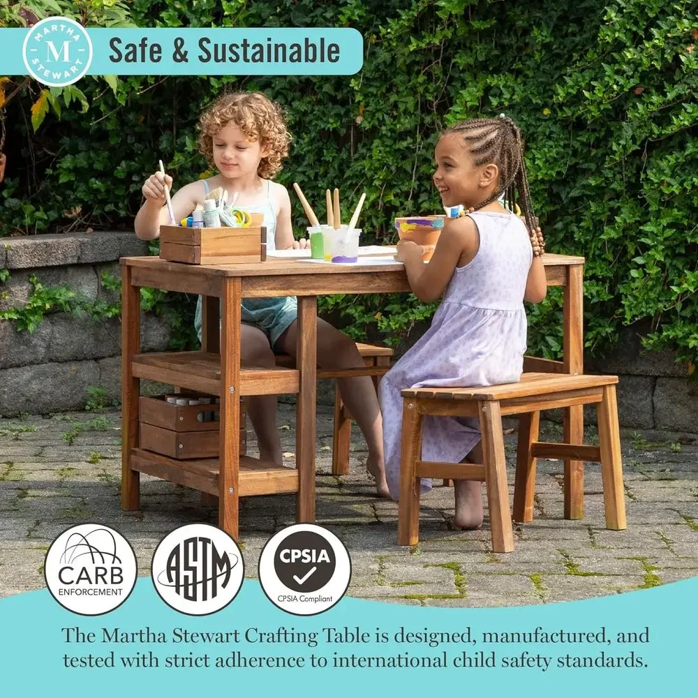 어린이 야외용 상자형 테이블 및 벤치 2개 세트: 아카 - Kids Outdoor Picnic Table 리뷰 및 가격