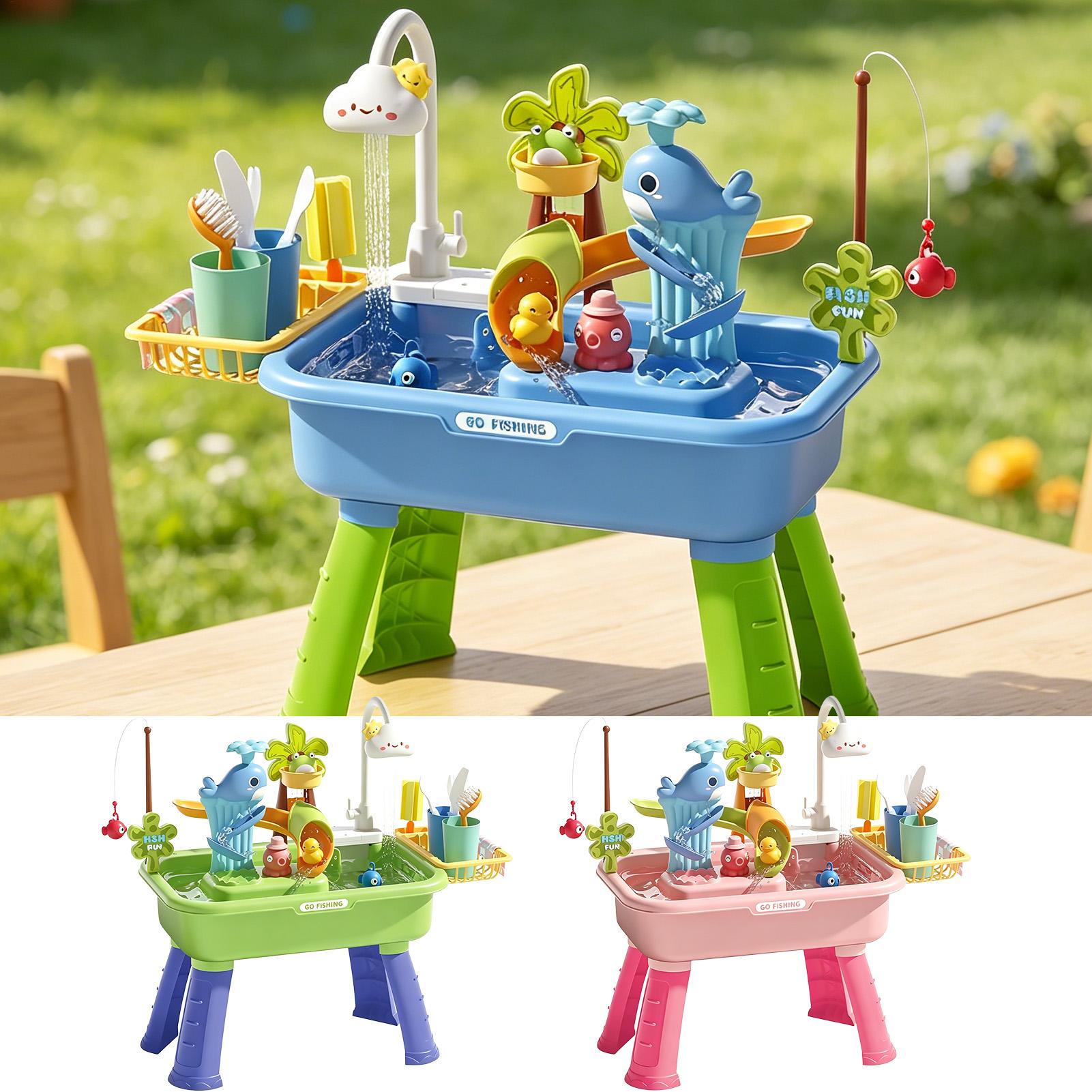 펌프가 있는 어린이 물놀이 테이블, 유아용 감각 놀이  - Kids Outdoor Sink 리뷰 및 가격