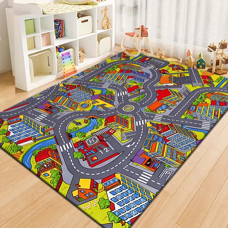 알록달록한 어린이 도시 지도 놀이 매트 카펫 도로 교통 - Kids Outdoor Play Area 리뷰 및 가격