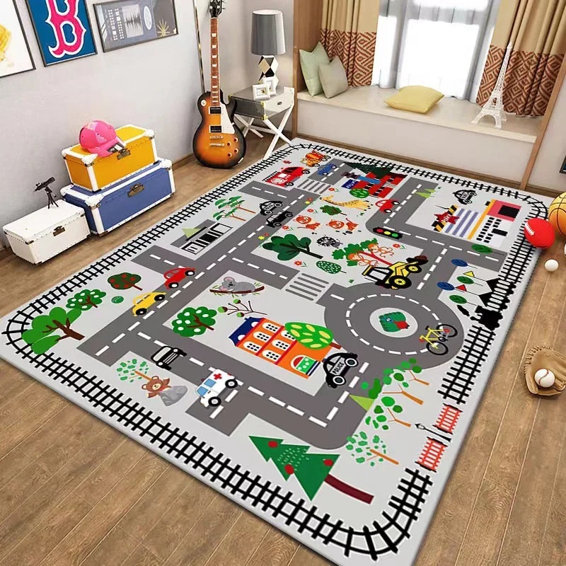 알록달록한 어린이 도시 지도 놀이 매트 카펫 도로 교통 - Kids Outdoor Play Area 리뷰 및 가격