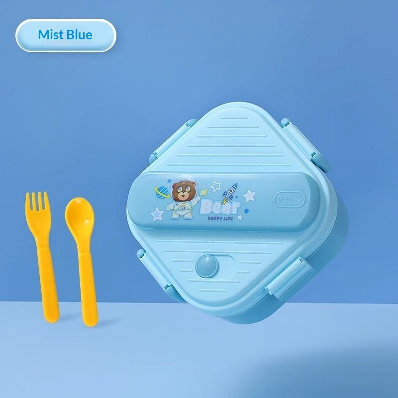 귀여운 만화 캐릭터 어린이용 3칸 도시락통, 누수 방지 - Kids.Outdoor Utensils 리뷰 및 가격