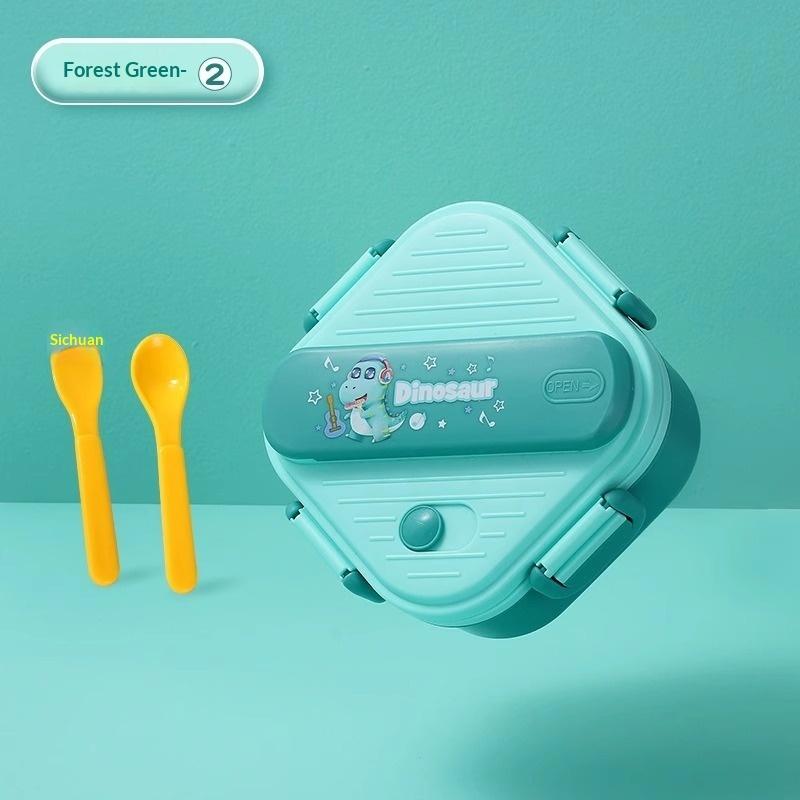 귀여운 만화 캐릭터 어린이용 3칸 도시락통, 누수 방지 - Kids.Outdoor Utensils 리뷰 및 가격