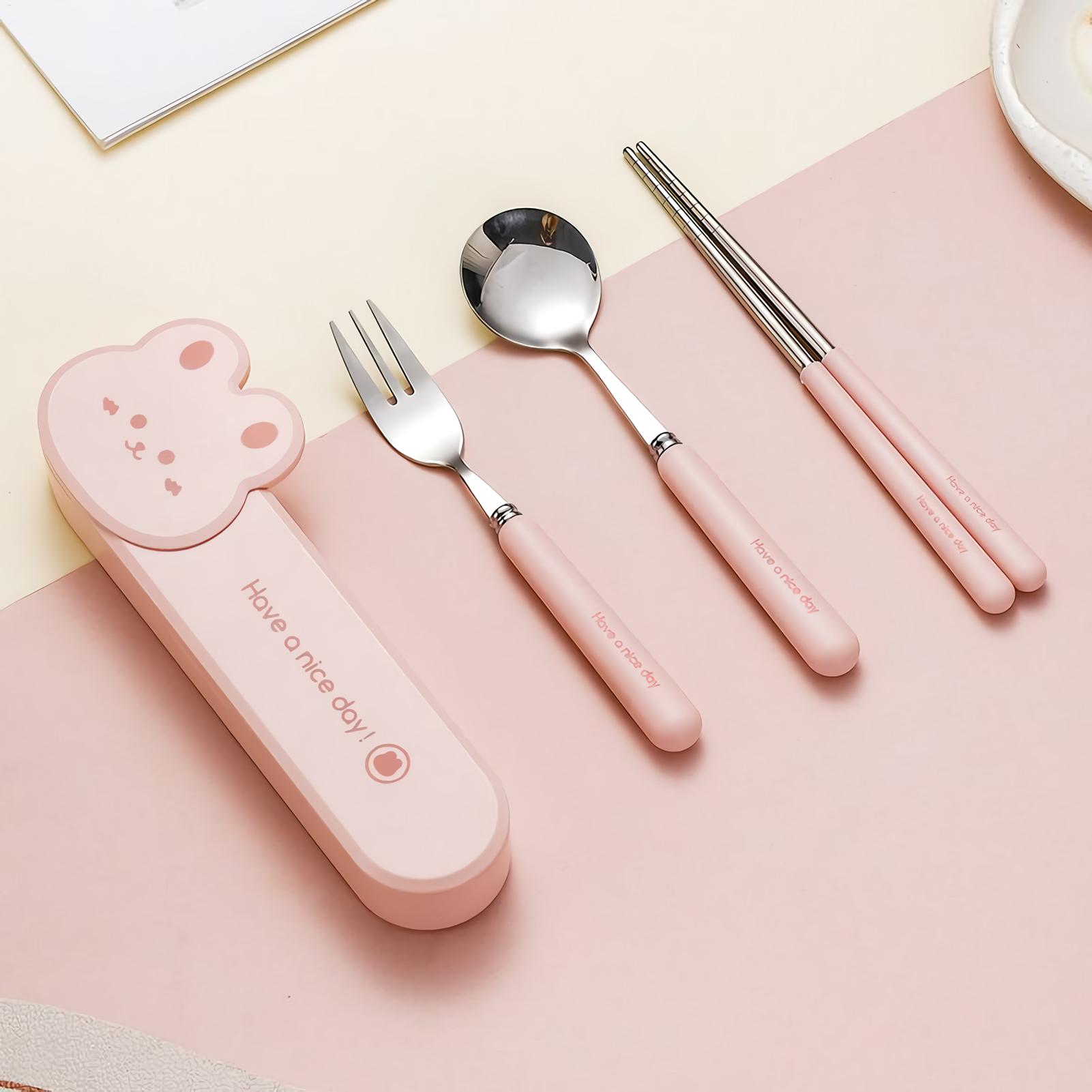 여행용품 어린이를 위한 점심용품 세트 유아 학교 점심용 - Kids.Outdoor Utensils 리뷰 및 가격