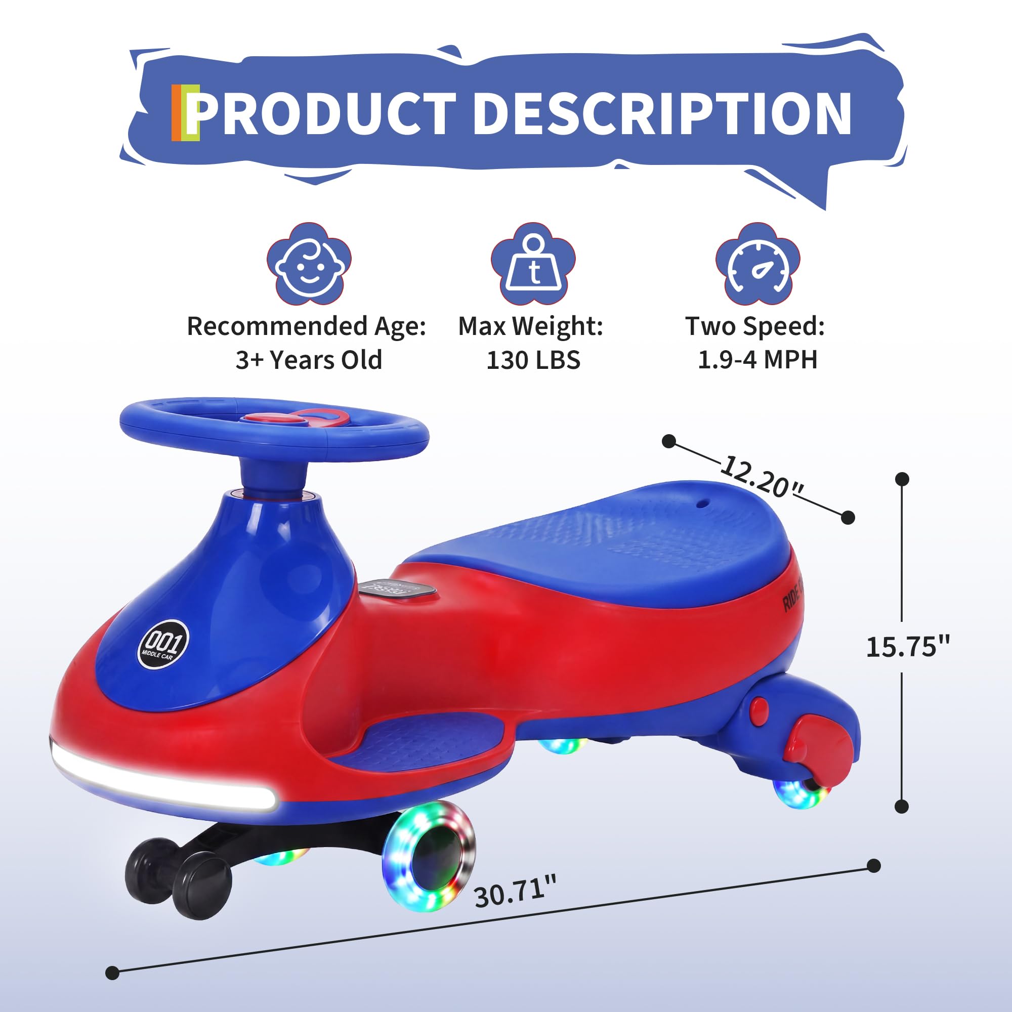 12V 전동 흔들 자동차, 페달 포함 어린이용, 2 i - Ride On Toy Car 리뷰 및 가격