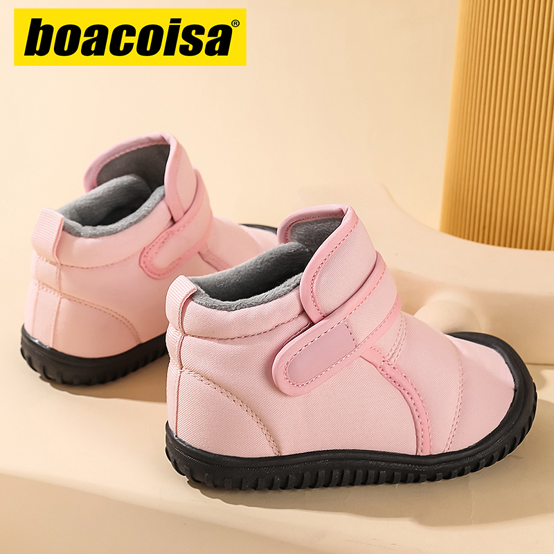 어린이 겨울 눈 짧은 부츠 소녀 소년을위한 야외 미끄럼 - Kids Outdoor Boots 리뷰 및 가격