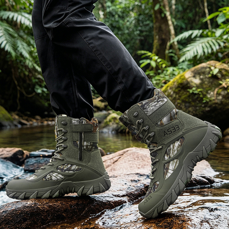 남성 전술 부츠 야외 초경량 안전 발목 통기성 남성 군 - Kids Outdoor Boots 리뷰 및 가격