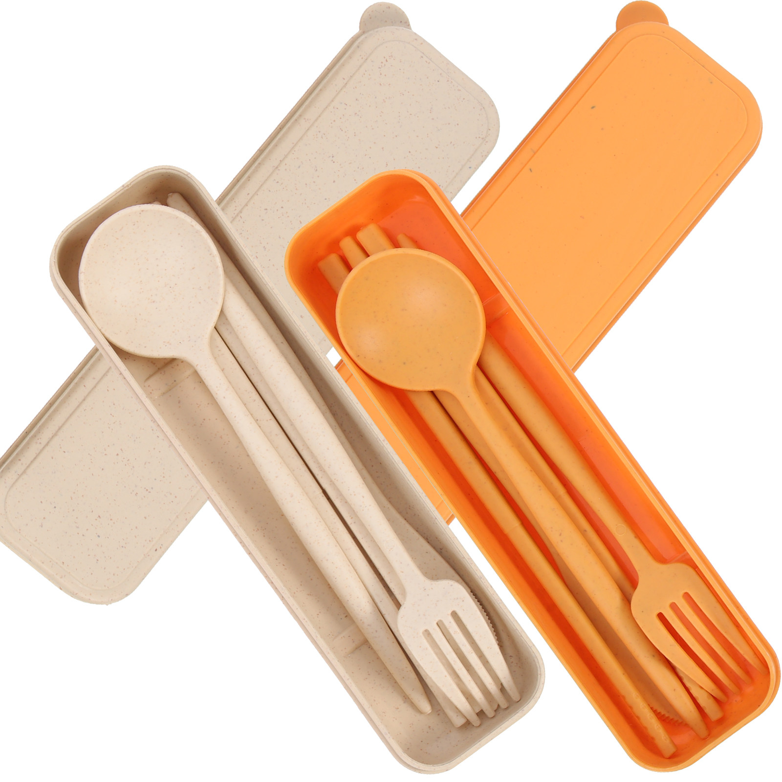 2세트 휴대용 야외 여행용 식기 세트 캠핑용 포크, 스 - Kids.Outdoor Utensils 리뷰 및 가격