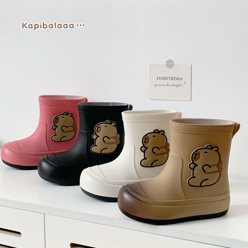 어린이 장화 만화 방수 고무 신발 미끄럼 방지 야외 비 - Kids Outdoor Boots 리뷰 및 가격