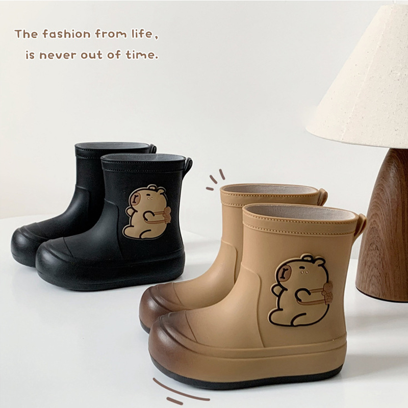 어린이 장화 만화 방수 고무 신발 미끄럼 방지 야외 비 - Kids Outdoor Boots 리뷰 및 가격